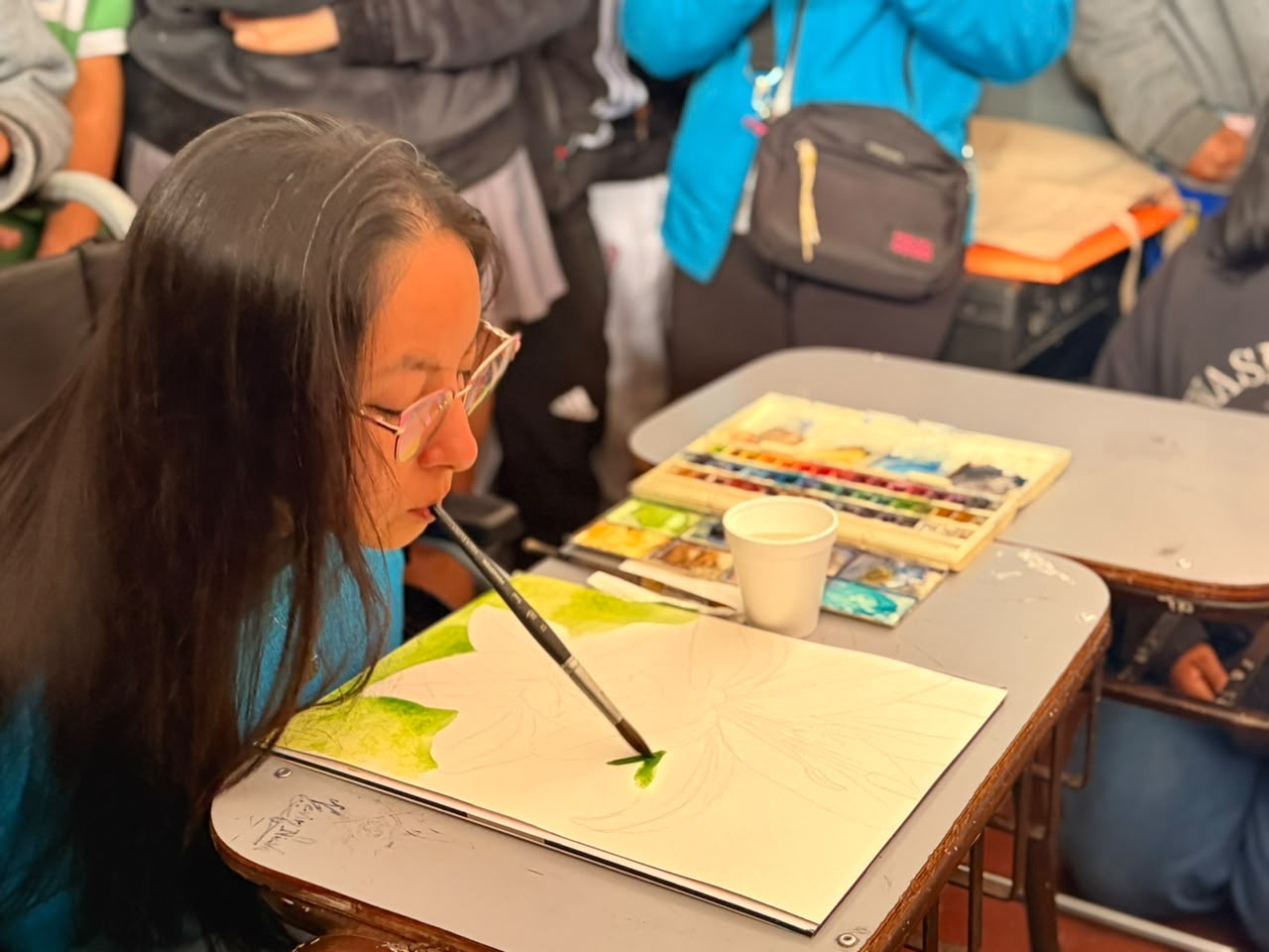 escuela-municipal-promovio-una-jornada-de-reflexion-e-inclusion-junto-a-la-artista-celeste-moya