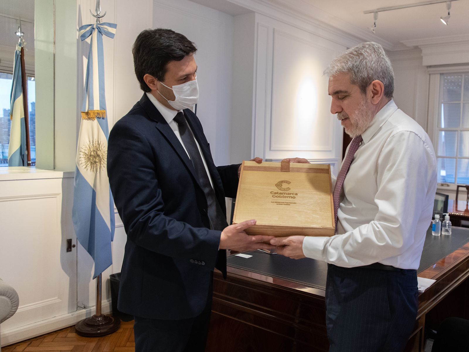 el-ministro-aguirre-se-reuino-con-alberto-fernandez