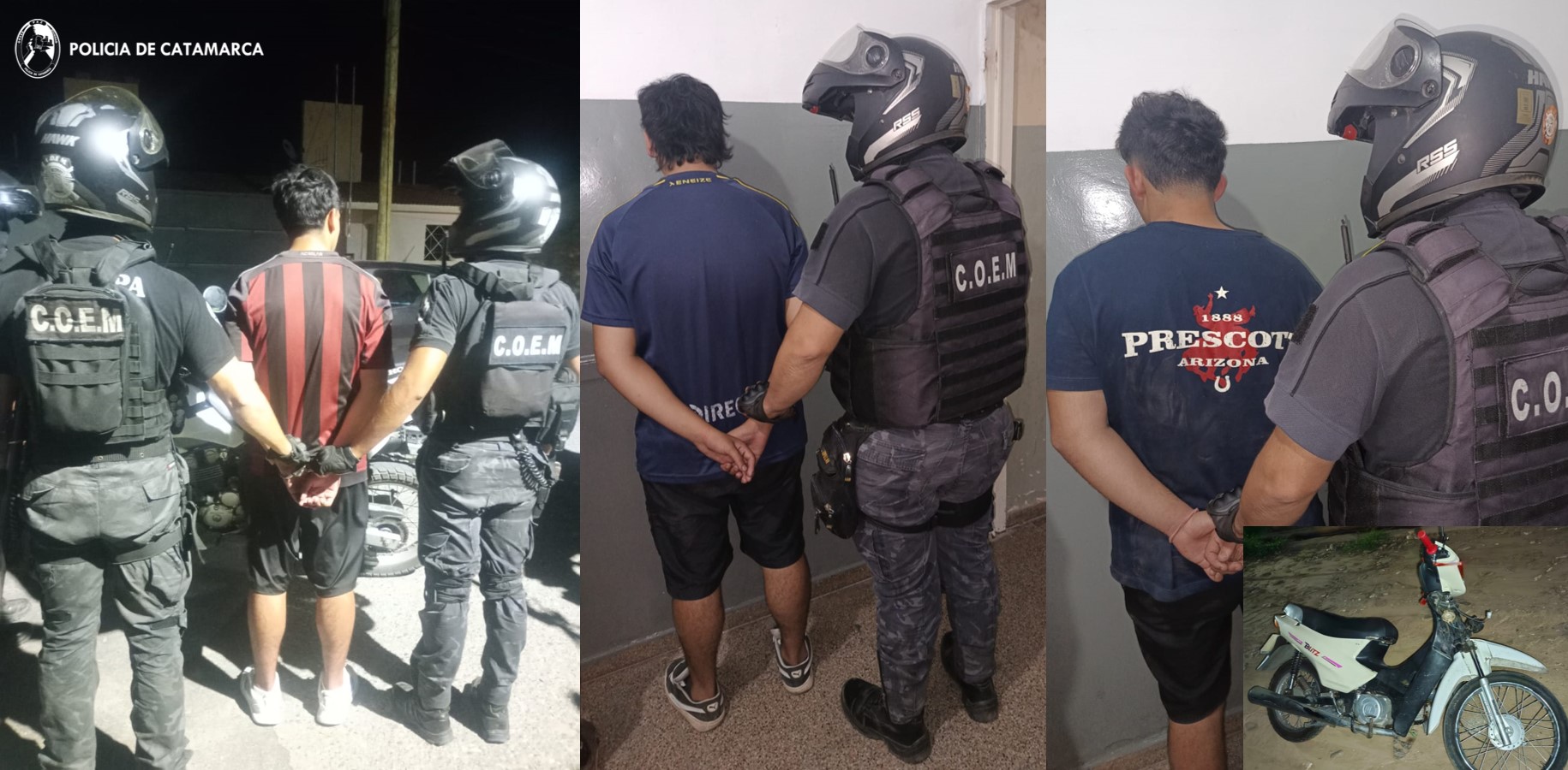 tres-jovenes-fueron-aprehendidos-tras-robar-y-abandonar-una-moto-en-el-barrio-libertador-ii